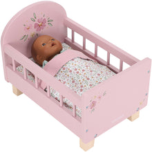 Afbeelding in Gallery-weergave laden, Little Dutch Poppenbed – Soft Flowers – Roze Hout