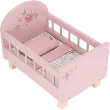 Afbeelding in Gallery-weergave laden, Little Dutch Poppenbed – Soft Flowers – Roze Hout