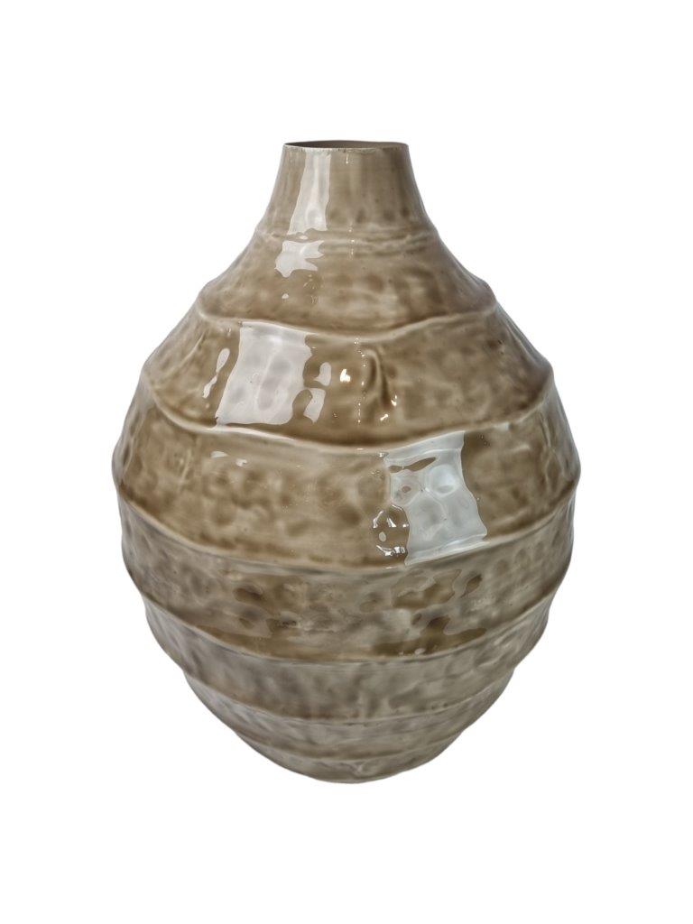 Mansion - Oropesa iron vase brown 28*40