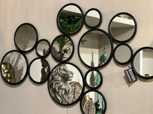 Afbeelding in Gallery-weergave laden, Mansion - Black bubbles metal mirror 92*50