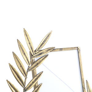 PTMD - Merila Gold metal photoframe with leaf corner