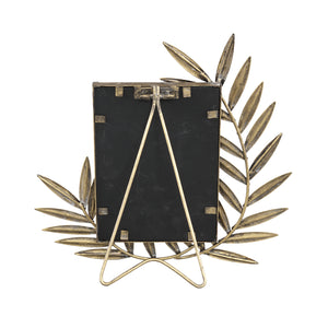 PTMD - Merila Gold metal photoframe with leaf corner