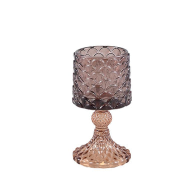 PTMD - Camila Brown glass antique tealight on base