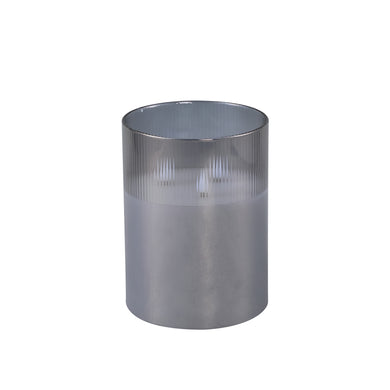 PTMD - Led Stormlight Candle Grey glass M