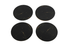 Afbeelding in Gallery-weergave laden, Onderzetter ro Marble s4 zwart/goud-L10,5B10,5H2,2CM