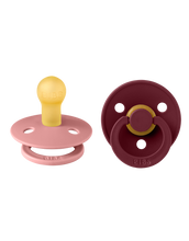 Afbeelding in Gallery-weergave laden, BIBS Colour speen latex 2 pack - Dusty pink/Elderberry