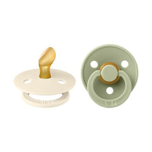 Afbeelding in Gallery-weergave laden, BiBs Fopspeen Anatomisch Ivory / Sage 0-6 Mnd 2 Stuks