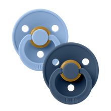 Afbeelding in Gallery-weergave laden, BIBS Colour speen latex 2 pack -Dusty blue/Steel blue