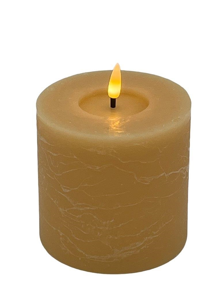 Mansion - Led Pillar Candle 10*10cm Sand