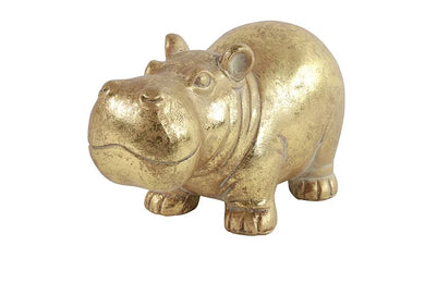 Nijlpaard Mafuta L goud-L10B22H12,5CM