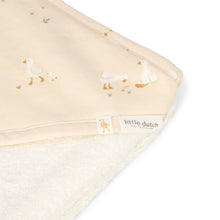 Afbeelding in Gallery-weergave laden, Little Dutch Badcape - Wit - 75 x 75 - Newborn Naturals - Little Goose