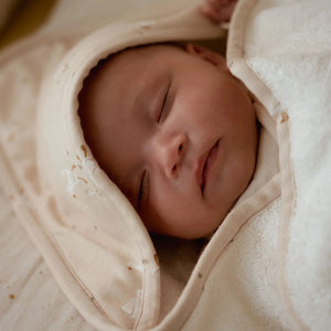 Little Dutch Badcape - Wit - 75 x 75 - Newborn Naturals - Little Goose