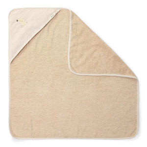 Little Dutch Badcape - Beige - 75 x 75 - Newborn Naturals - Baby Bunny