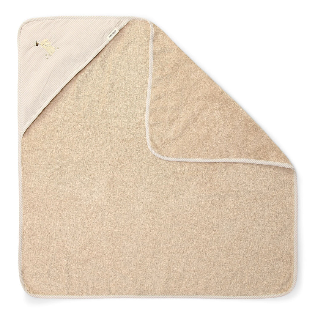 Little Dutch Badcape - Beige - 75 x 75 - Newborn Naturals - Baby Bunny