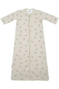 Meyco Baby slaapzak met afritsbare mouwen Penguin - soft sand