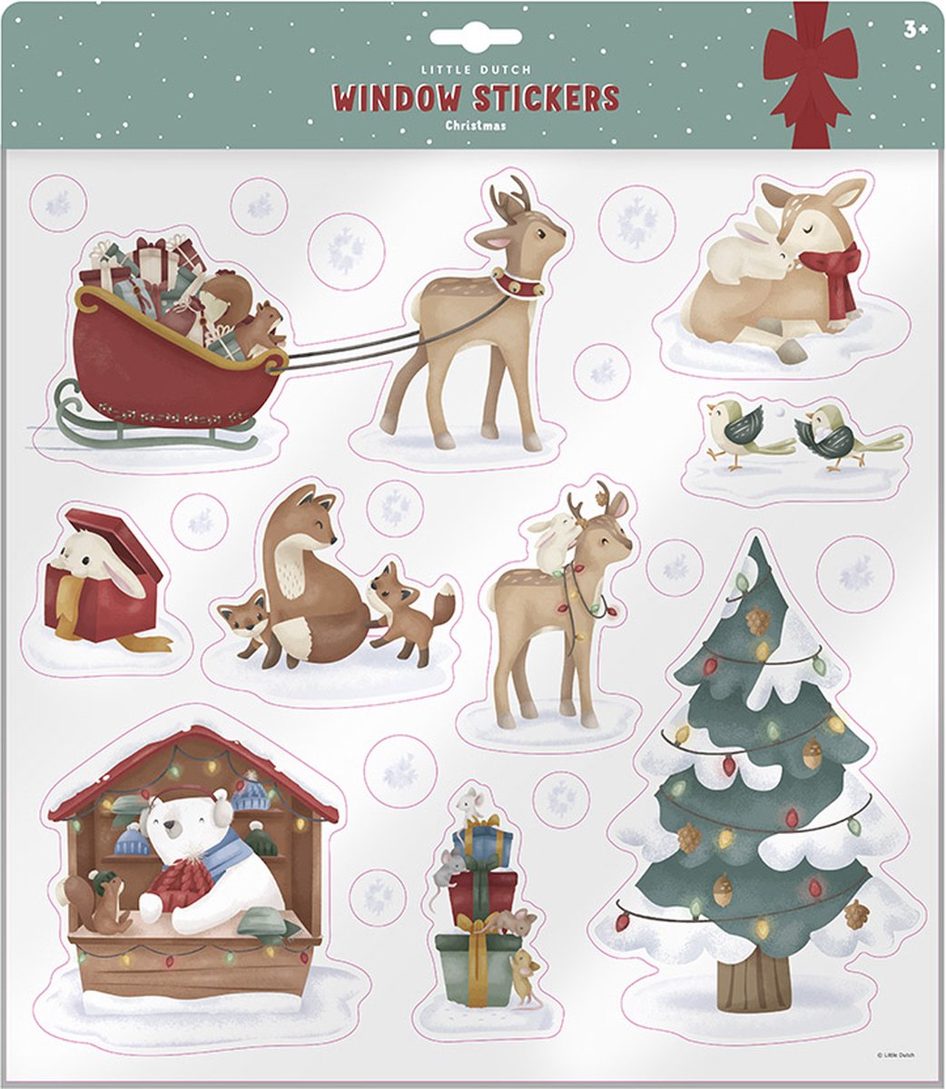Little Dutch raamstickers kerst