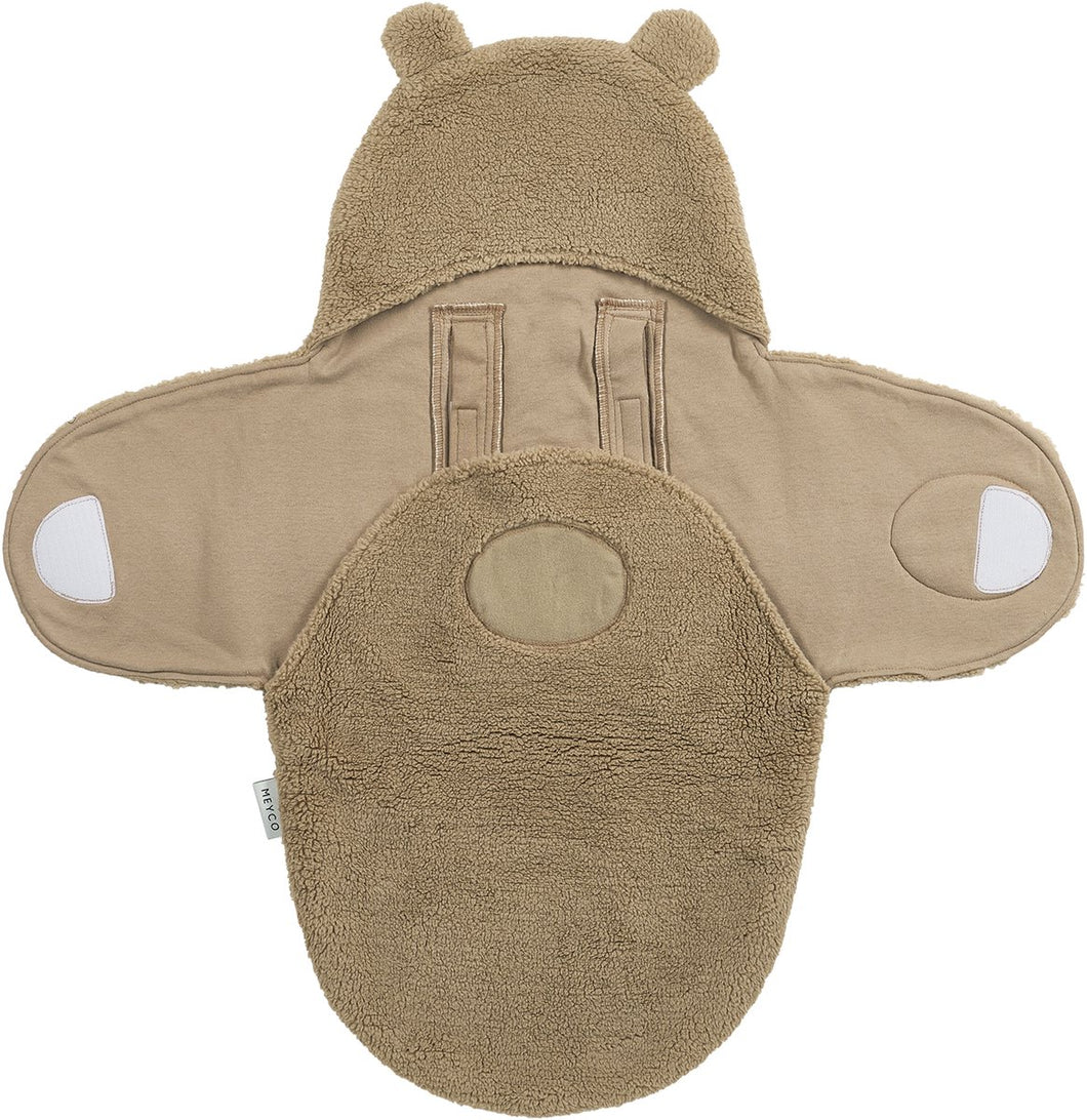 Meyco Baby Rabbit Wikkeldeken - Bear - Warm Brown