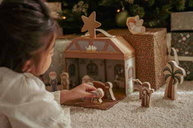 Little Dutch – Kerststal speelkoffer