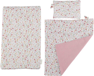 Little Dutch Poppenbed – Soft Flowers – Roze Hout