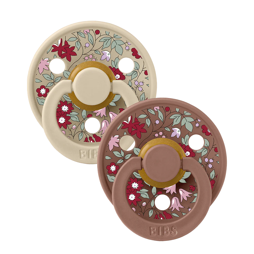 BIBS x Liberty 2 PACK Colour Chamomile Lawn - Woodchuck mix