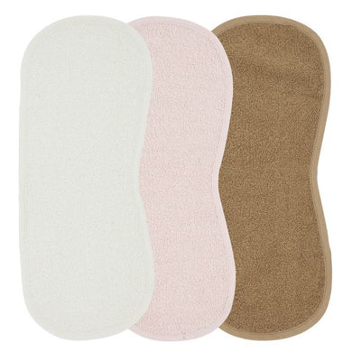 Meyco Spuugdoek 3-pack badstof Uni - offwhite/soft pink/toffee - 53x20cm