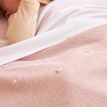 Afbeelding in Gallery-weergave laden, Meyco Deken Mini knots teddy Soft Pink 75x100cm