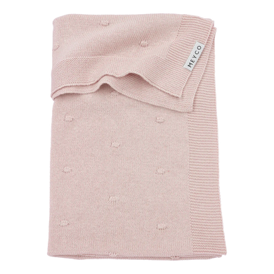 Meyco Deken Mini knots teddy Soft Pink 75x100cm