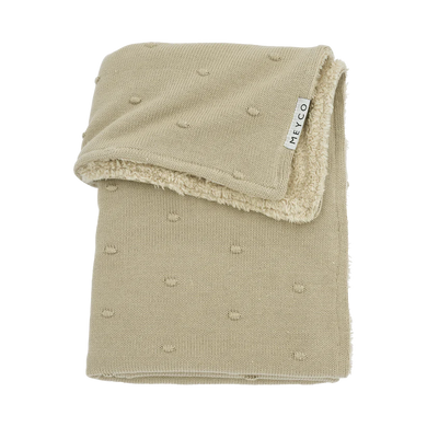 Meyco Deken Mini knots teddy Sand 100x150cm