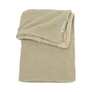 Meyco Deken Mini knots teddy Sand 100x150cm