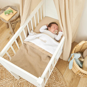 Meyco Deken Mini knots teddy Sand 100x150cm