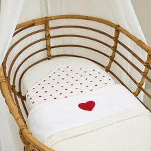 Afbeelding in Gallery-weergave laden, Meyco Hydrofiele doeken Sweet Heart White/Red 70x70cm - 3-pack