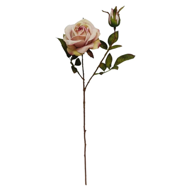 Mansion 60cm rose spray pink/green