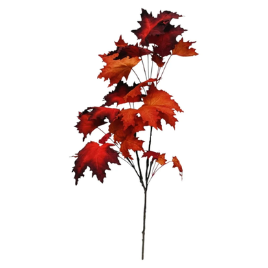 Mansion 80cm maple leaves spray orange