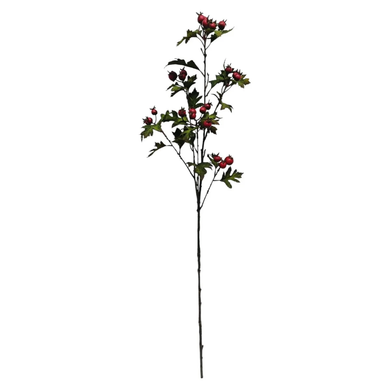 Mansion 109cm hawthorn flower spray green