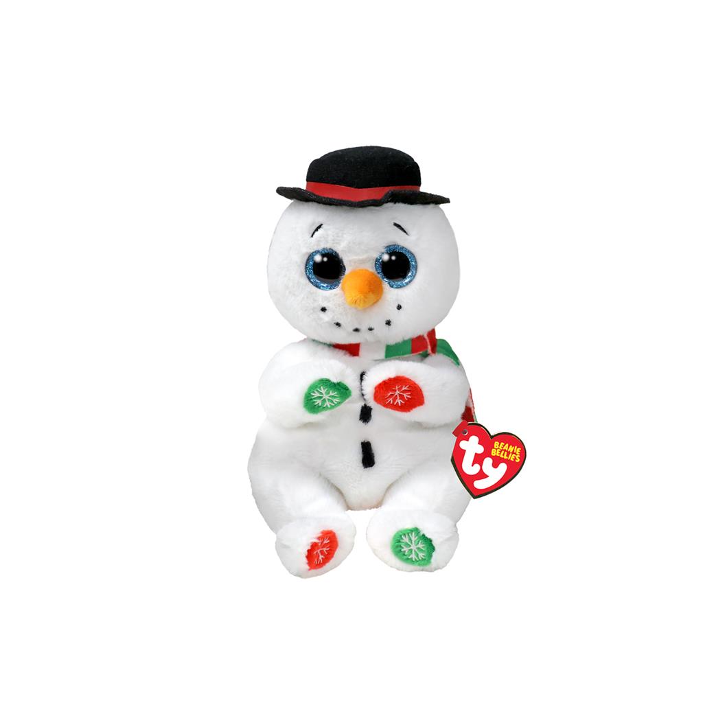 Ty Beanie Babies Bellies Christmas Snowman 15cm