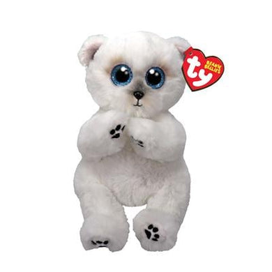 Ty Beanie Bellies Wuzzy Bear White 15cm