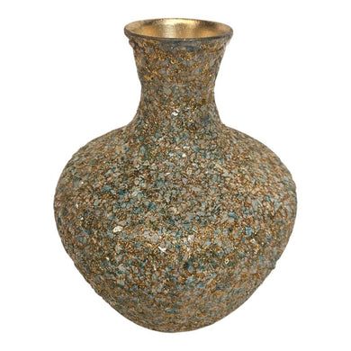 Mansion - Metal Vase Rusty Glitter 6.5*19*22