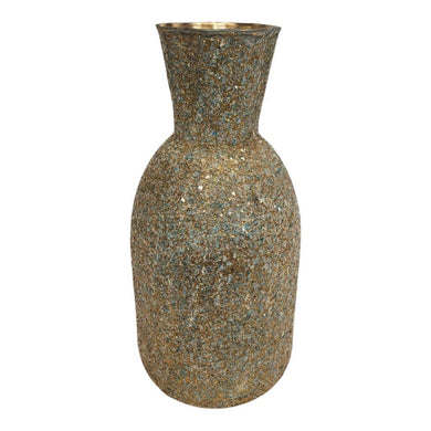 Mansion - Metal Vase Rusty Glitter 11*20*14
