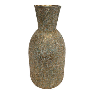 Mansion - Metal Vase Rusty Glitter 11*20*14