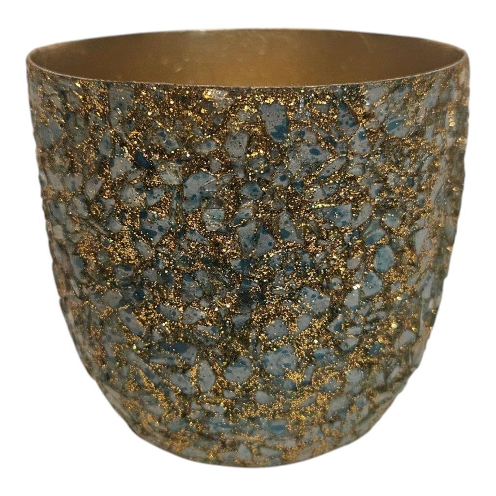 Mansion - Votive Rusty Glitter 8*8*7