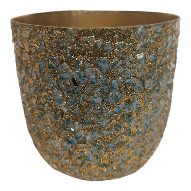 Mansion - Votive Rusty Glitter 10*10*9.5
