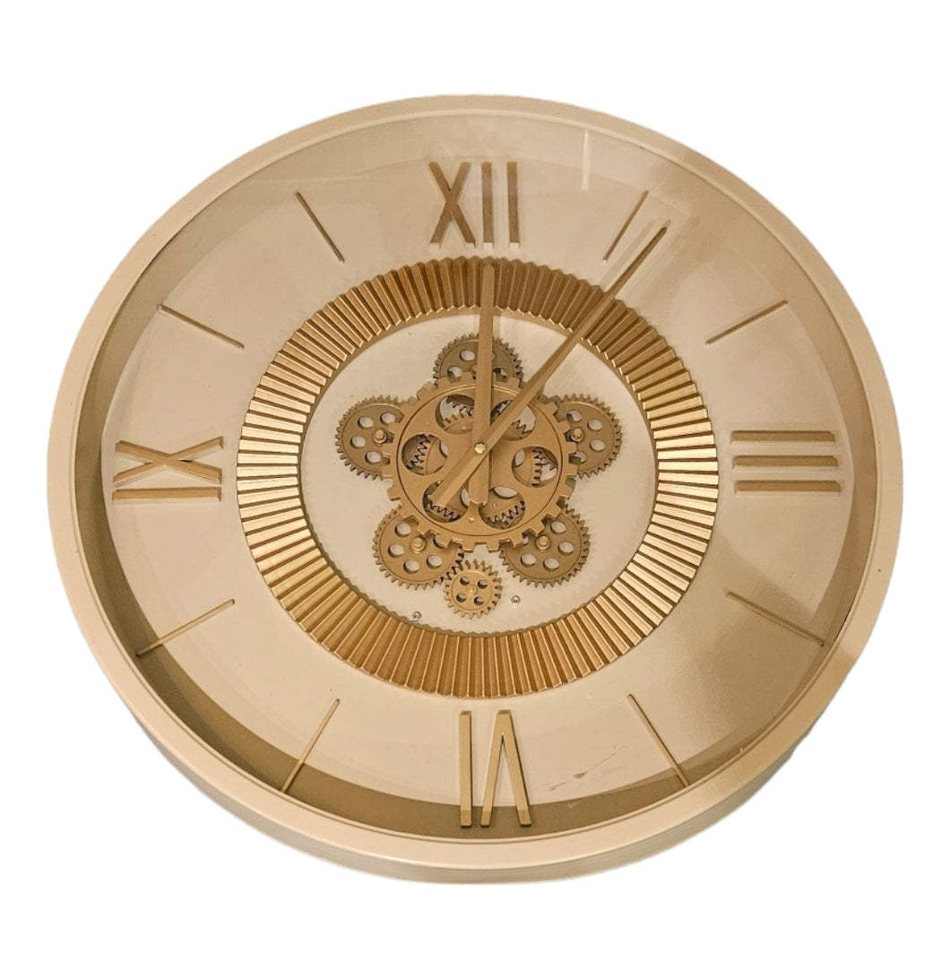 Mansion - Gear Clock Dia50*8cm Cream Roman