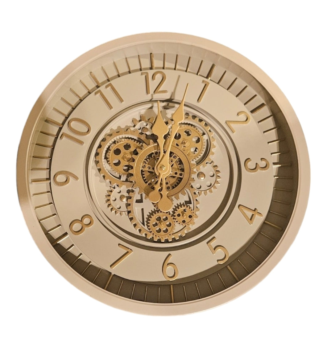 Mansion - Gear Clock Dia46*8cm Aurano Cream-Green