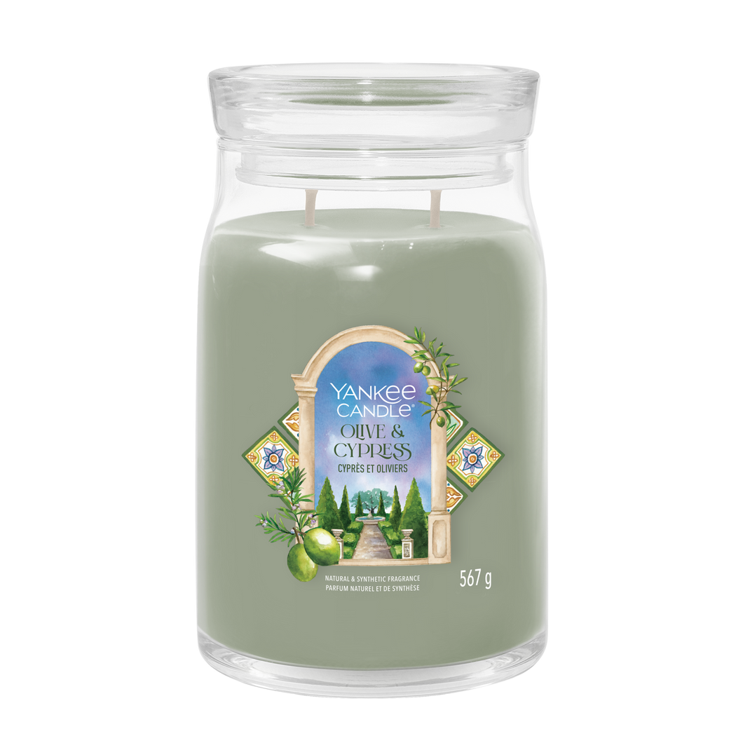 YC Olive & Cypress Garden Signature Large Jar