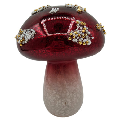 Mansion - LedMushroom Red with Dots 11*14,5cm