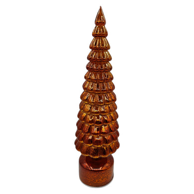 Mansion - LedGold Brown rotate Tree 11*41cm