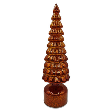 Mansion - LedGold Brown rotate Tree 10*35cm
