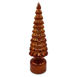 Mansion - LedGold Brown rotate Tree 10*35cm