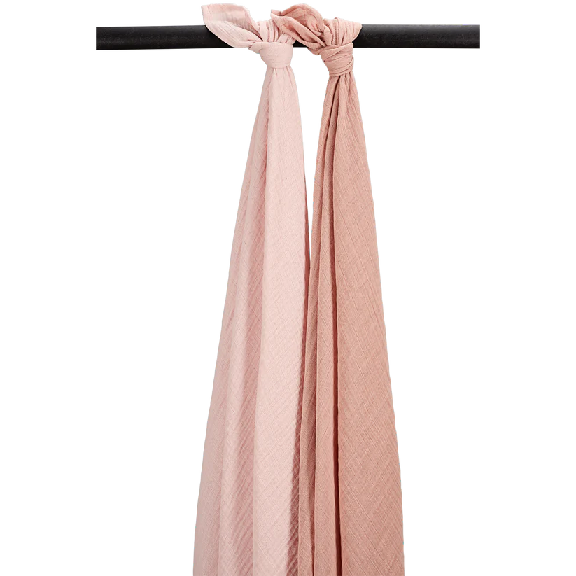 Meyco Hydrofiele doeken pre-washed Soft Rose/Rose 120x120cm - 2-Pack