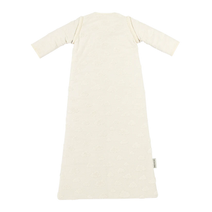 Meyco Baby Studio slaapzak gevoerd afritsbare mouw jacquard badstof Clouds natural